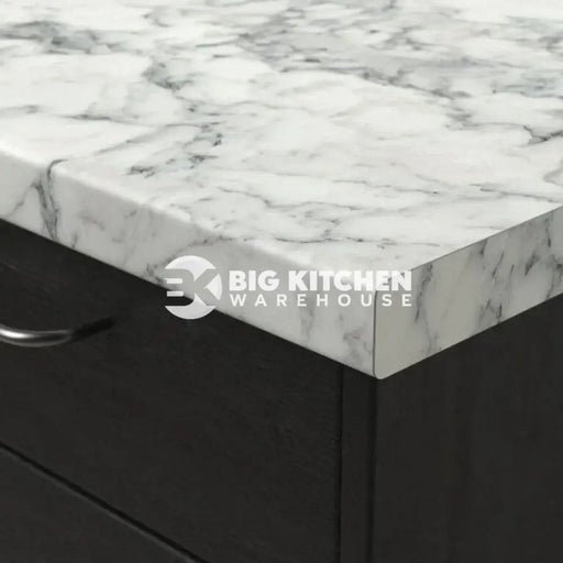 Senses Laminate Kitchen Worktops Carrara Marble Round (Postformed) Edge Dogal Matt Finish
