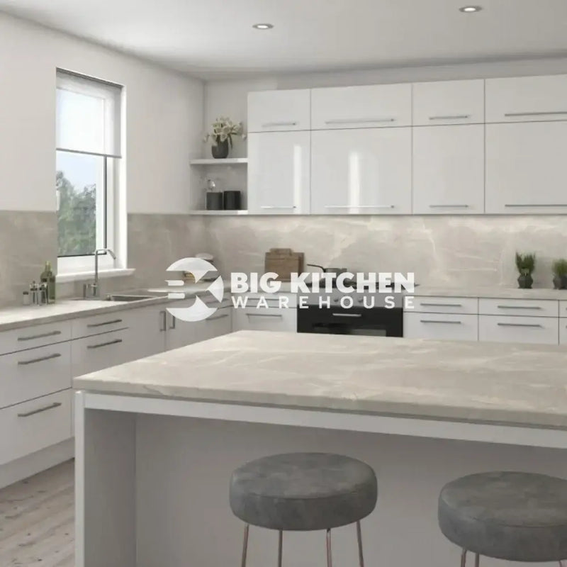 Senses Laminate Kitchen Worktops Colorado Marble Round (Postformed) Edge Matte Finish