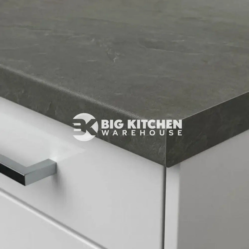 Senses Laminate Kitchen Worktops Grey Lunar Slate Round (Postformed) Edge Italian Stone Matt Finish