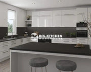Senses Laminate Kitchen Worktops Pietra Grey Marble Round (Postformed) Edge Matte Finish