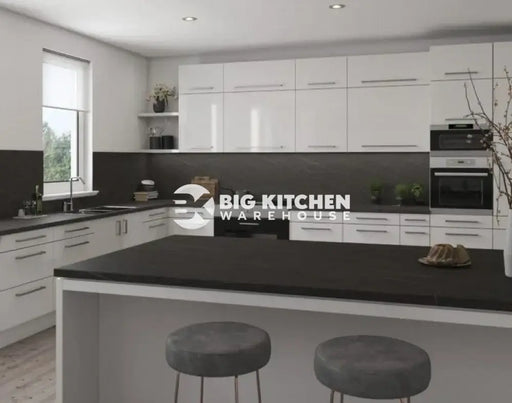 Senses Laminate Kitchen Worktops Pietra Grey Marble Round (Postformed) Edge Matte Finish