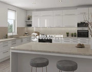 Senses Laminate Kitchen Worktops Sand Pebble Sparkle Round (Postformed) Edge Gloss Finish