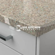 Senses Laminate Kitchen Worktops Sand Pebble Sparkle Round (Postformed) Edge Gloss Finish