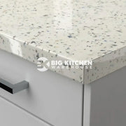 Senses Laminate Kitchen Worktops Snow Sparkle Round (Postformed) Edge Gloss Finish