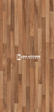 Senses Laminate Kitchen Worktops Walnut Butcher Block Round (Postformed) Edge Dogal Matt Finish 3mtr Worktop