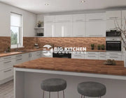 Senses Laminate Kitchen Worktops Walnut Butcher Block Round (Postformed) Edge Dogal Matt Finish