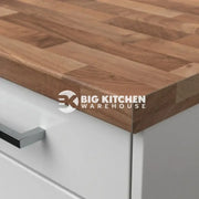 Senses Laminate Kitchen Worktops Walnut Butcher Block Round (Postformed) Edge Dogal Matt Finish
