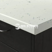 Senses Laminate Kitchen Worktops White Fleck Round (Postformed) Edge Matte Finish