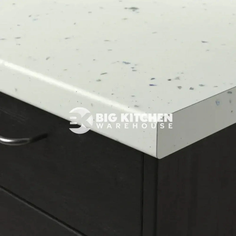 Senses Laminate Kitchen Worktops White Fleck Round (Postformed) Edge Matte Finish