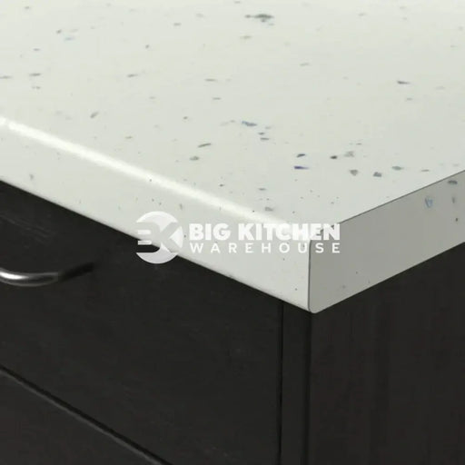 Senses Laminate Kitchen Worktops White Fleck Round (Postformed) Edge Matte Finish
