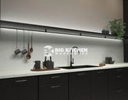 Senses Laminate Kitchen Worktops White Fleck Round (Postformed) Edge Matte Finish