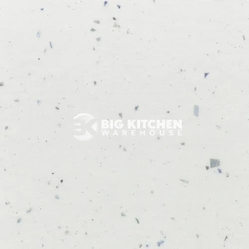 Senses Laminate Kitchen Worktops White Fleck Square Edge Matte Finish 3mtr Worktop - 3000mmx600mmx38mm