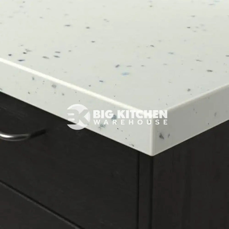 Senses Laminate Kitchen Worktops White Fleck Square Edge Matte Finish