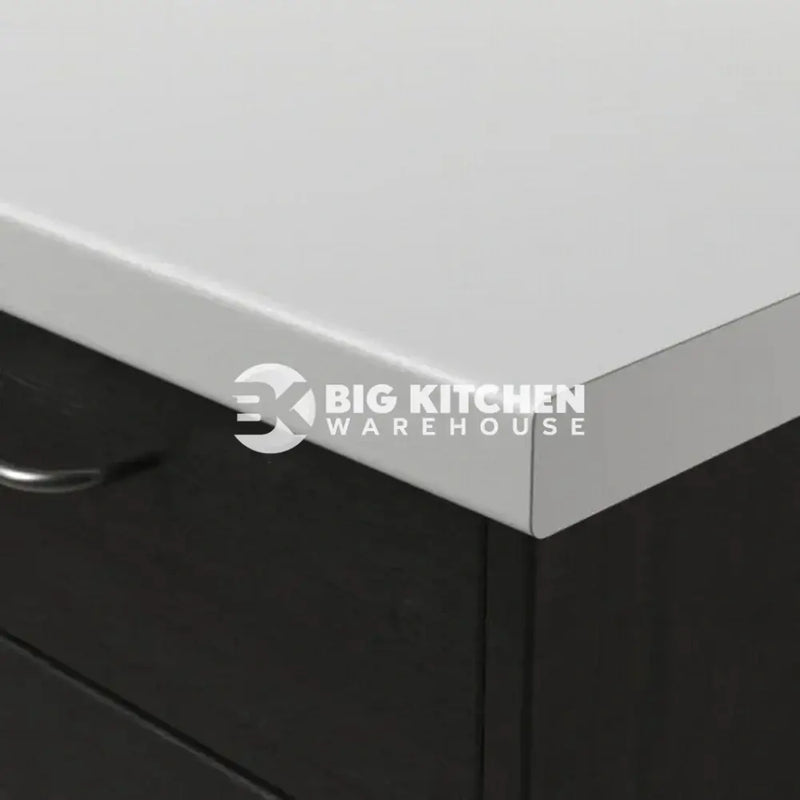 Senses Laminate Kitchen Worktops White Matte Round (Postformed) Edge Dogal Matt Finish