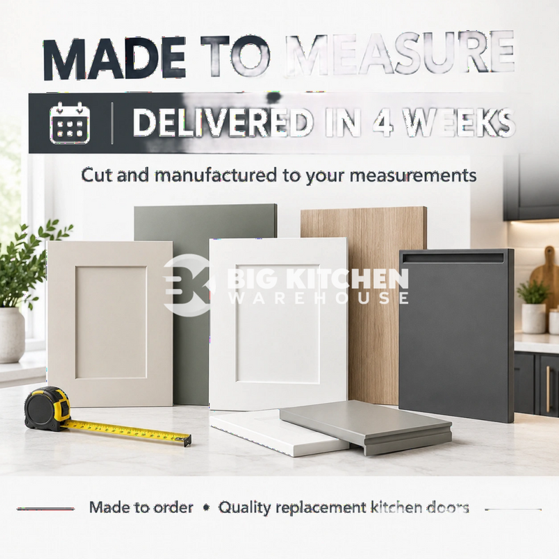 Supermatt Taupe Tall Wall End Panel 964mmx355mm