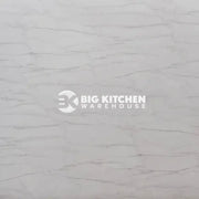 Vis Uma Square Edge Laminate Kitchen Worktops feature a light gray marble surface with subtle white and gray veining, creating a smooth, elegant look—perfect for contemporary kitchens and modern square edge designs.