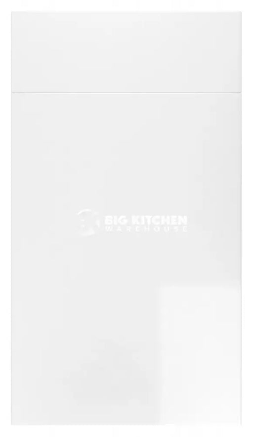 Vogue Slab White Gloss- Replacement Kitchen Doors (450mm High) - 595mm Wide