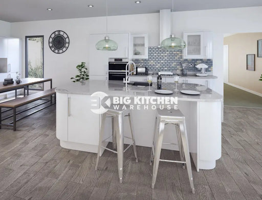 Vogue Slab White Gloss- Replacement Kitchen Doors (End Panel)