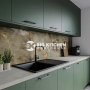 Wilsonart Alloy Aurora Gold Aluminium Feature Kitchen Splashback