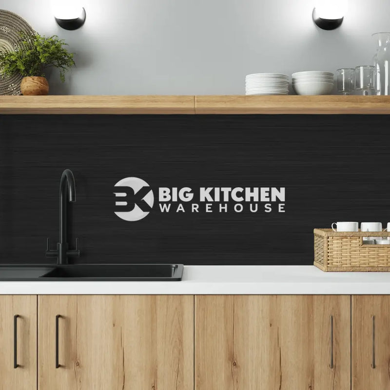 Wilsonart Alloy Brushed Copper/ Brushed Carbon (Double Sided) Aluminium Feature Kitchen Splashback