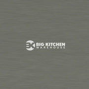 Wilsonart Alloy Brushed Steel/ Brushed Titanium (Double Sided) Aluminium Feature Kitchen Splashback - Standard Hob