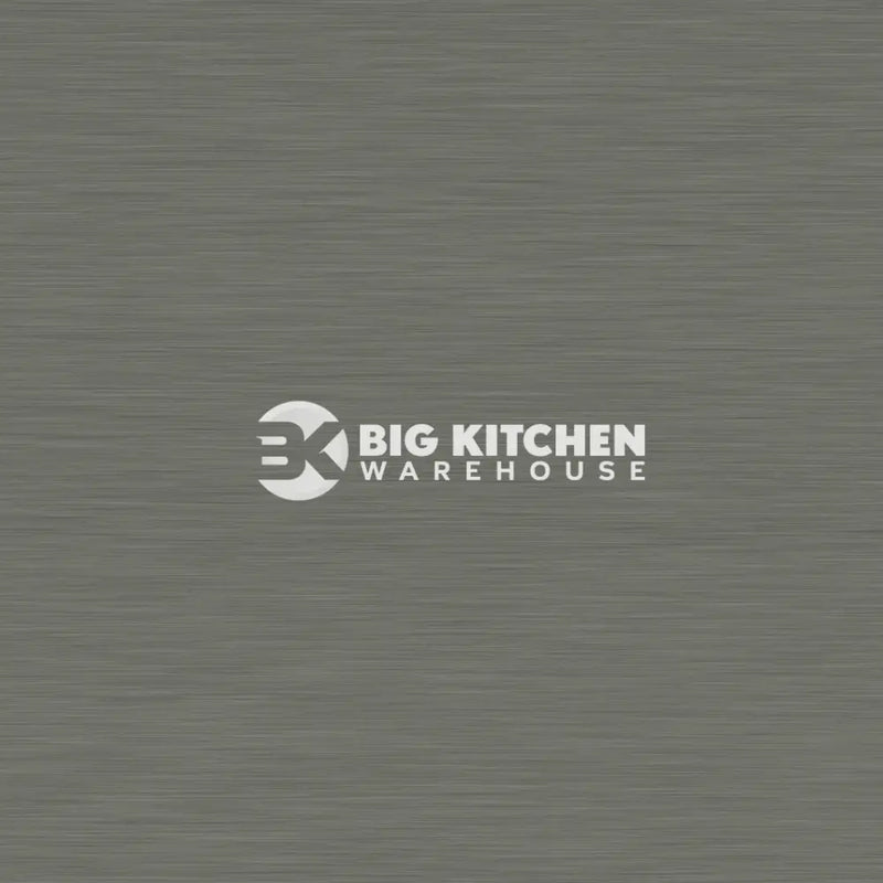 Wilsonart Alloy Brushed Steel/ Brushed Titanium (Double Sided) Aluminium Feature Kitchen Splashback - Standard Hob