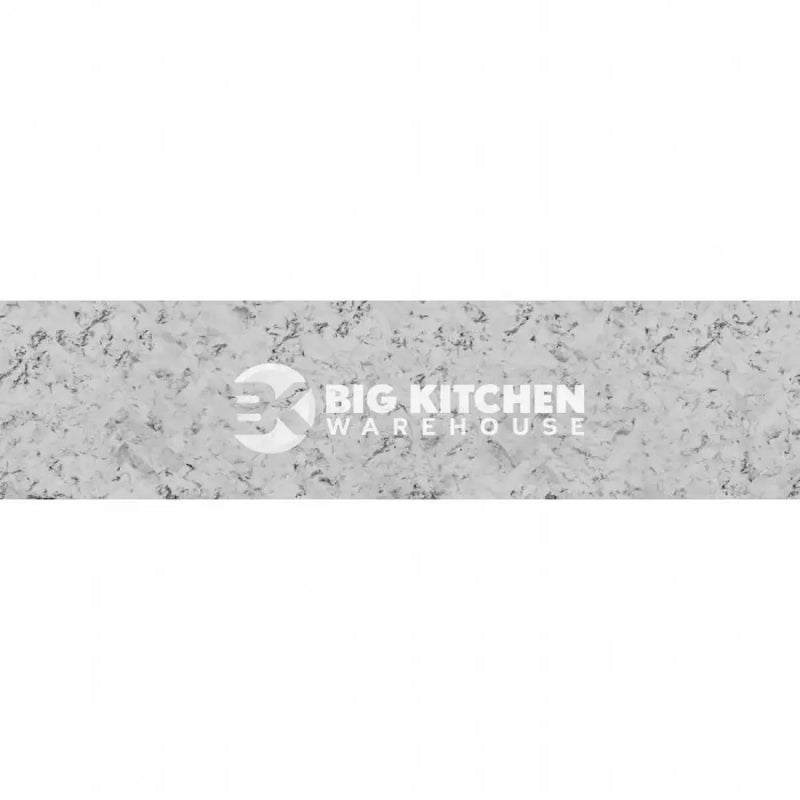Wilsonart Alloy Carrara Marble Herringbone Aluminium Feature Kitchen Splashback