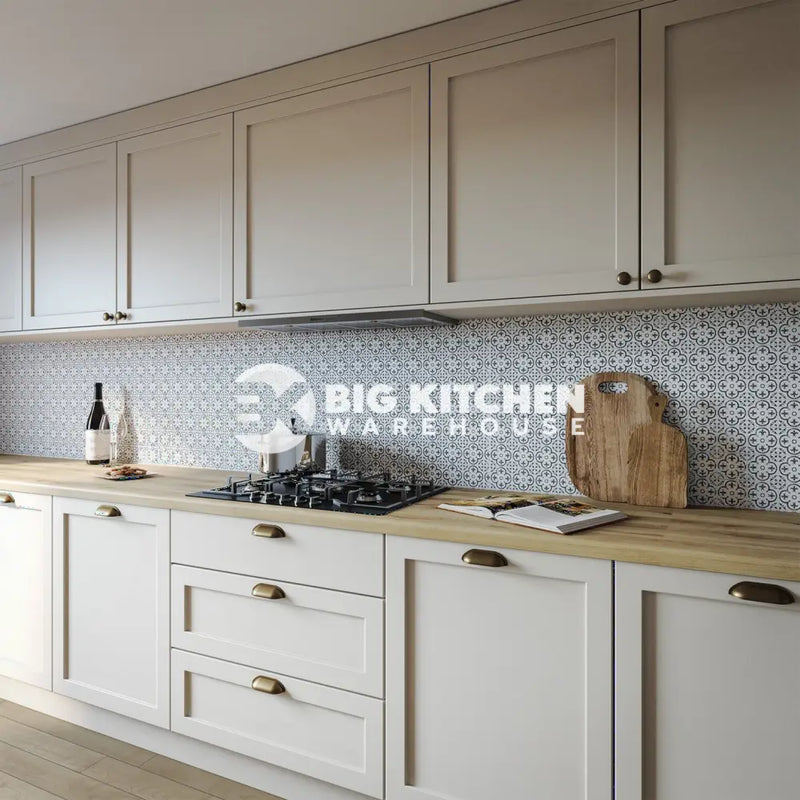 Wilsonart Alloy Florence Tile Aluminium Feature Kitchen Splashback