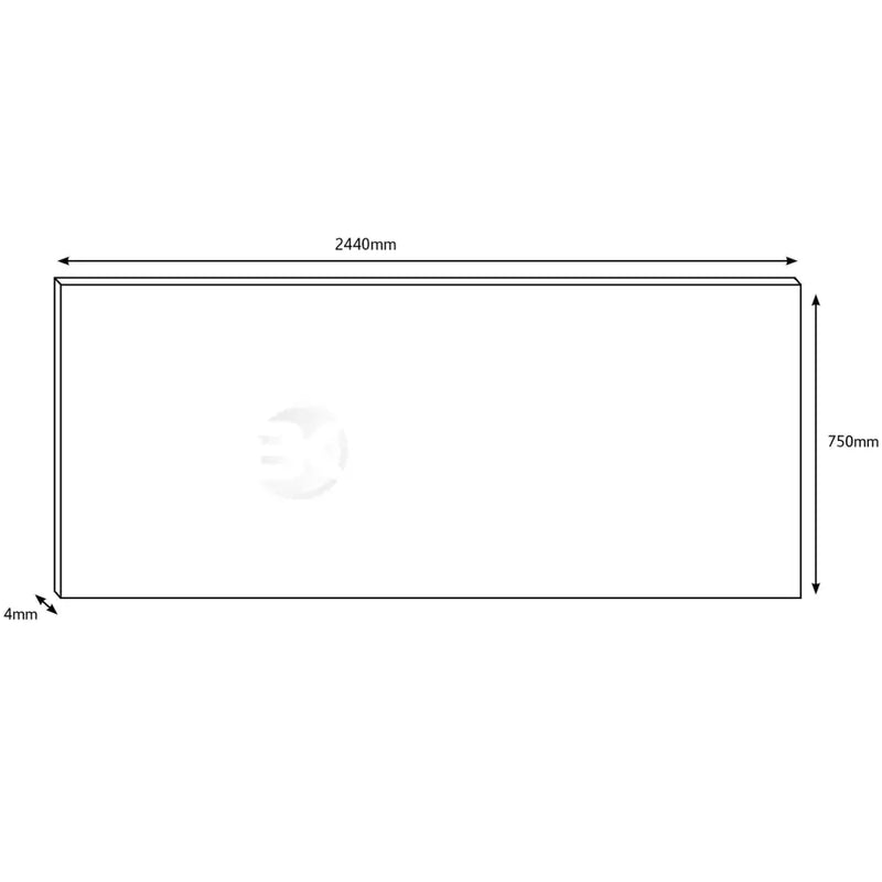 Wilsonart Alloy Glacier White/ Neptune Blue (Double Sided) Aluminium Feature Kitchen Splashback