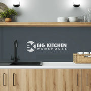 Wilsonart Alloy Malibu Grey/ Storm Blue (Double Sided) Aluminium Feature Kitchen Splashback - Standard Hob Panel