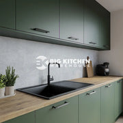Wilsonart Alloy Marble Arc Grey Aluminium Feature Kitchen Splashback