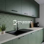 Wilsonart Alloy Moss Tessera Aluminium Feature Kitchen Splashback