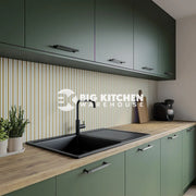 Wilsonart Alloy Sand Rhythm Aluminium Feature Kitchen Splashback