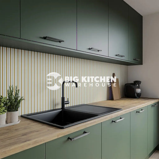 Wilsonart Alloy Sand Rhythm Aluminium Feature Kitchen Splashback