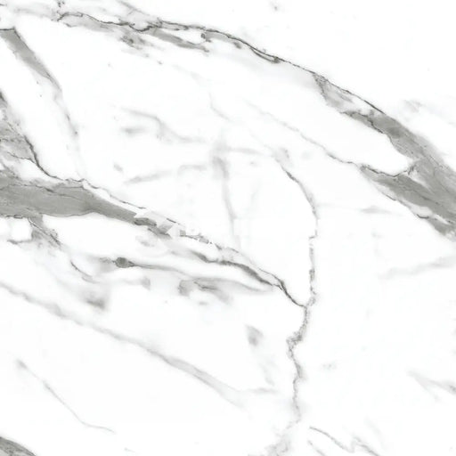 Wilsonart Alloy White Marble Aluminium Feature Kitchen Splashback - Standard Hob Panel - 600mm x 800mm x 4mm