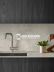 Wilsonart Zenith Cloudy Cement Compact Laminate Kitchen Worktops (Grey Core)