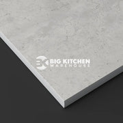 Wilsonart Zenith Cloudy Cement Compact Laminate Kitchen Worktops (Grey Core) - 3000mm x 95mm x 12.5mm Upstand