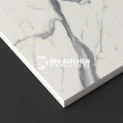 Wilsonart Zenith Marbre Veneto Compact Laminate Kitchen Worktops (White Core) - 3000mm x 95mm x 12.5mm Upstand