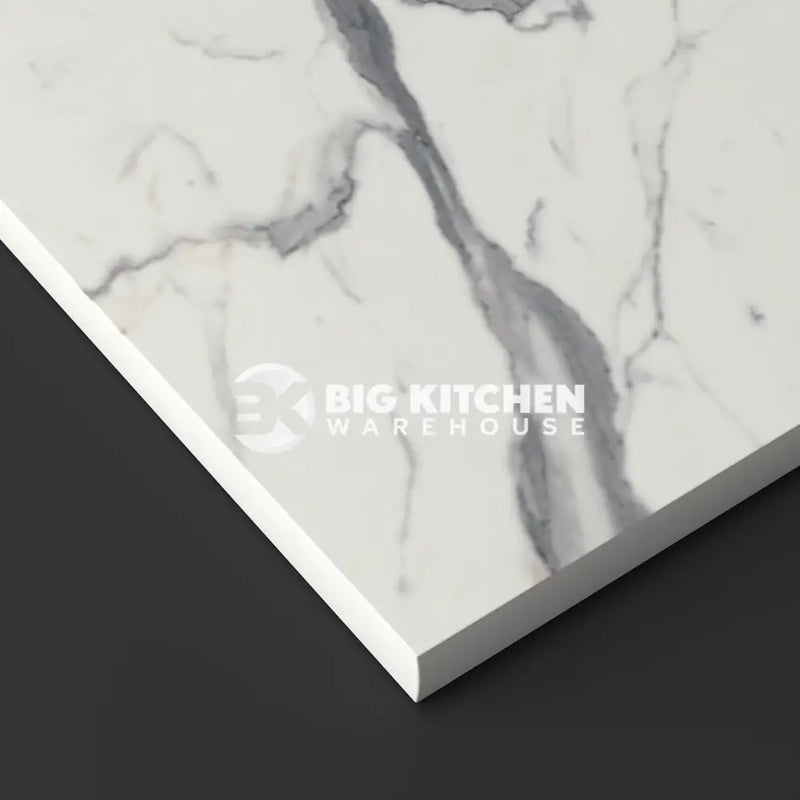 Wilsonart Zenith Marbre Veneto Compact Laminate Kitchen Worktops (White Core) - 3000mm x 95mm x 12.5mm Upstand