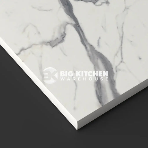 Wilsonart Zenith Marbre Veneto Compact Laminate Kitchen Worktops (White Core) - 3000mm x 95mm x 12.5mm Upstand