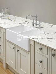 Wilsonart Zenith Marbre Veneto Compact Laminate Kitchen Worktops (White Core)