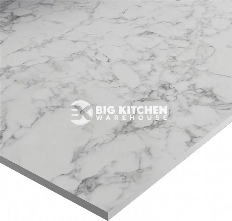 Wilsonart Zenith Marmo Bianco Compact Laminate Kitchen Worktops (White Core) - 3mtr Worktop - 3000mm x 650mm x 12.5mm