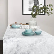 Wilsonart Zenith Marmo Treviso Compact Laminate Kitchen Worktops (Grey Core)