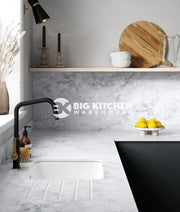 Wilsonart Zenith Marmo Treviso Compact Laminate Kitchen Worktops (Grey Core)