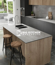 Wilsonart Zenith Woodstone Gris Compact Laminate Kitchen Worktops (Black Core)