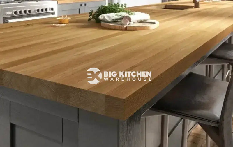 WTC Elegance Solid Full Stave Oak Real Wood Kitchen Worktops 40mm (T)