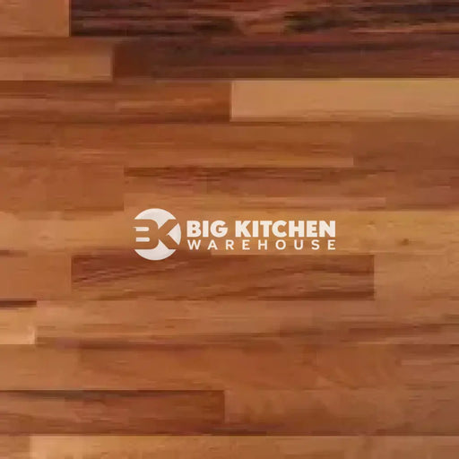 WTC Elegance Solid Iroko Real Wood Kitchen Upstand