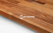 WTC Elegance Solid Iroko Real Wood Kitchen Upstand