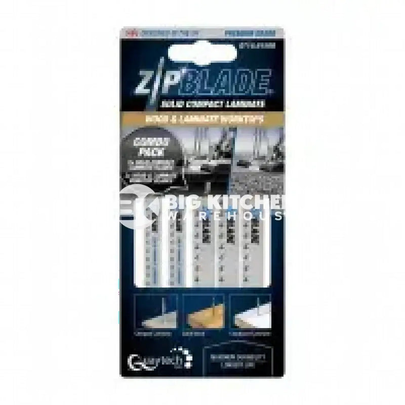 Zipblade combo wide Zipblade Solid Laminate, Wood & Laminate Jigsaw Blades Combo pack